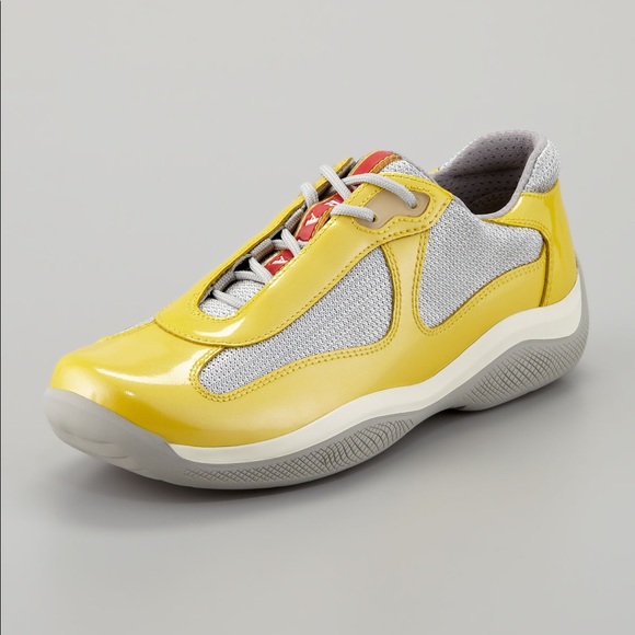 prada sneakers yellow